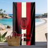 Stoke City FC Personalized Printed Beach Towel Soccer Logo Support Custom Name Text Absorbent Towel For Sport Travel Special Gift