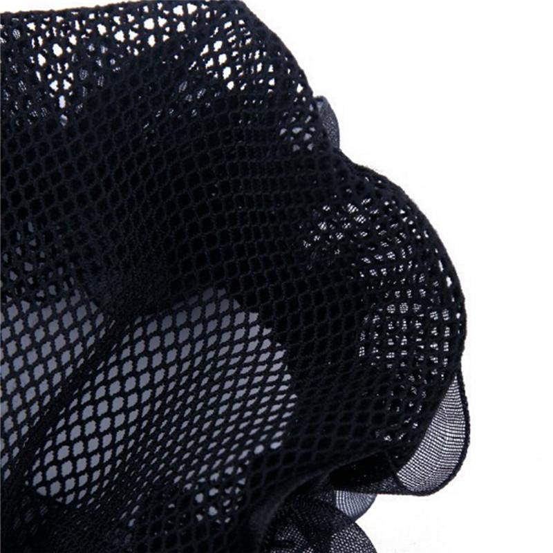 2Pcs Women Ballet Dance Skating Snoods Hair Net Bun Cover Black Nylon Material