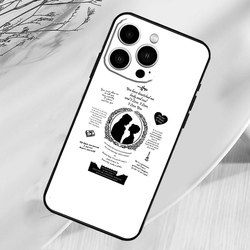 Pride And Prejudice Phone Case For iPhone 17 Pro Max 16 15 13 12 11 14 Pro Max Plus 13 12 Mini 16e 17 Air Cover