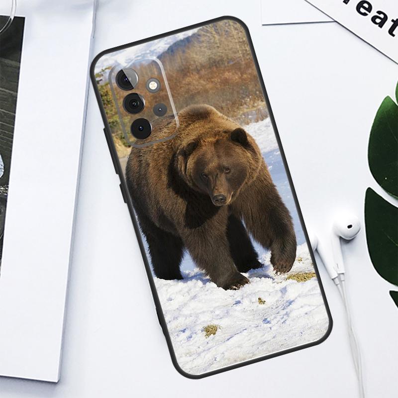 Grizzly Bear Animal For Samsung Galaxy A06 A05 A16 A54 A34 A14 A55 A35 A15 A53 A33 A13 A22 A32 A52 Phone Case
