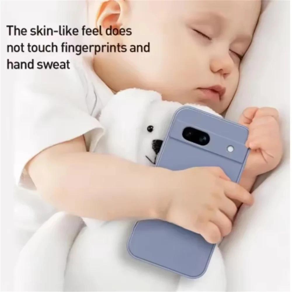 Luxury Liquid Silicone Soft Solid Color For Google Pixel 9 9A Shockproof Cases For Google Pixel 6 7 6A 7A Pixel 8 Pro 7A 7 Cover