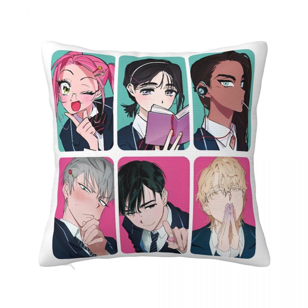 Shadow Milk Cookie Run Kingdom Square Pillow Covers Bed Car Cute Cartoon Anime Cushion Case Funny Decor Pillow Cover 4040
