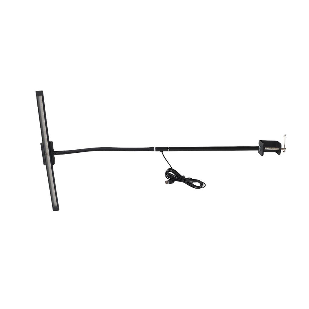 LED Desk Lamp Double Key Stepless Dimming Eye Caring Gooseneck Table Lamp for Reading Studying Working