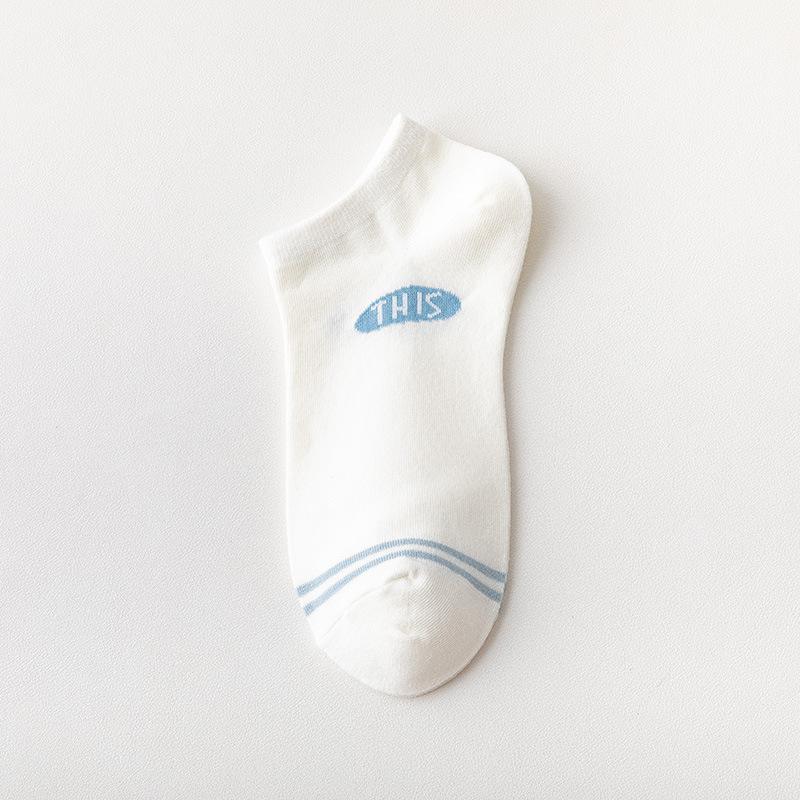 Ladies Summer Thin Lovely Low Top Sweat Absorption Breathable Shallow Mouth Short Tube Boat Socks