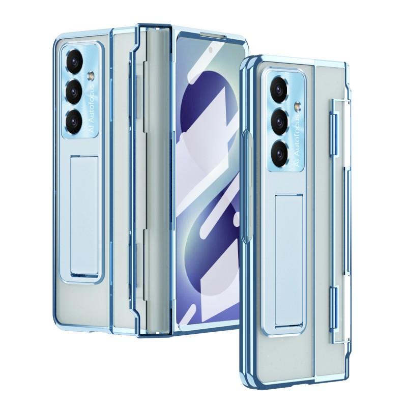 Magnetic Snap-On Case With Kickstand Galaxy Z Fold 8 7 5 4 3 PC Hard Shell Protective Cover