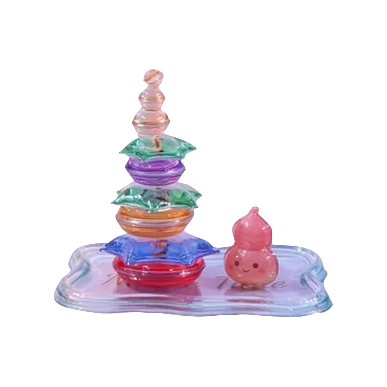 

3D Stacking Puzzle Toy for Kids Crystal Resin Building Blocks Educational Handcraft Game Set for Early Learning and Fine Motor Skills Development one size