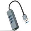NANO CABLE USB 3.0 Hub Nanocable 10.03.0407/ 3xusb/ 1xrj45/ Gray