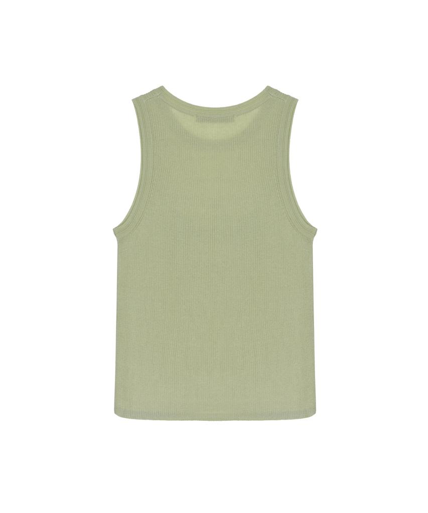 Nigaennikol Nicole Butterfly Sleeveless Top_Light Green