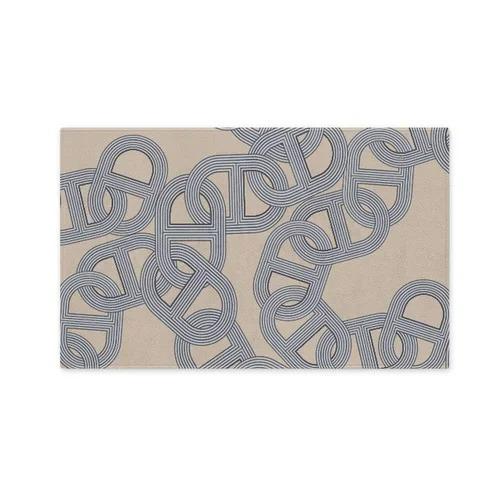 Abstract Geometric French Carpet Modern Simple Floor Mat for Living Room Bedroom Decor Easy To Clean Home Office Sofa Lounge Rug