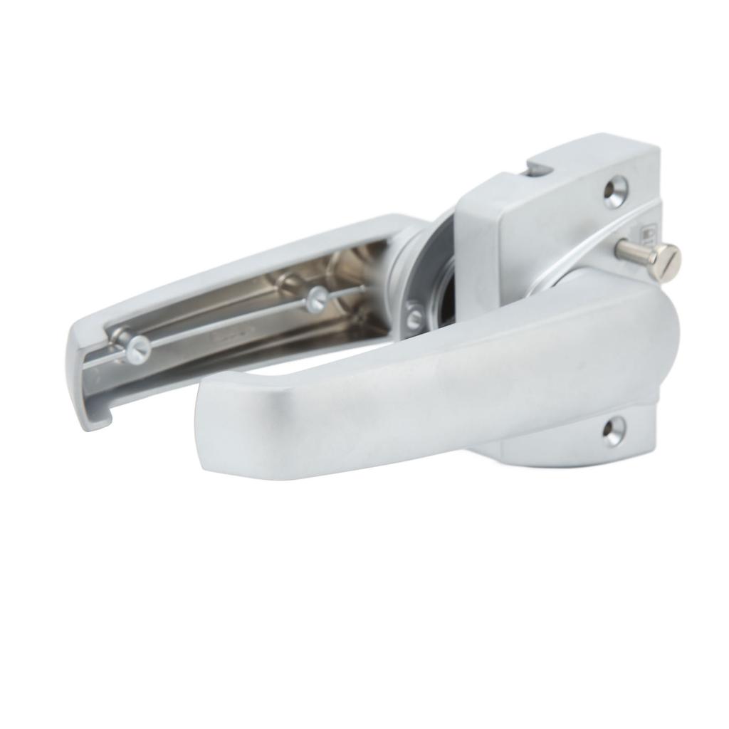 Entrance Lever Door Handle Aluminium Alloy Privacy Door Lever Lock with Anti Lock for RV Yacht