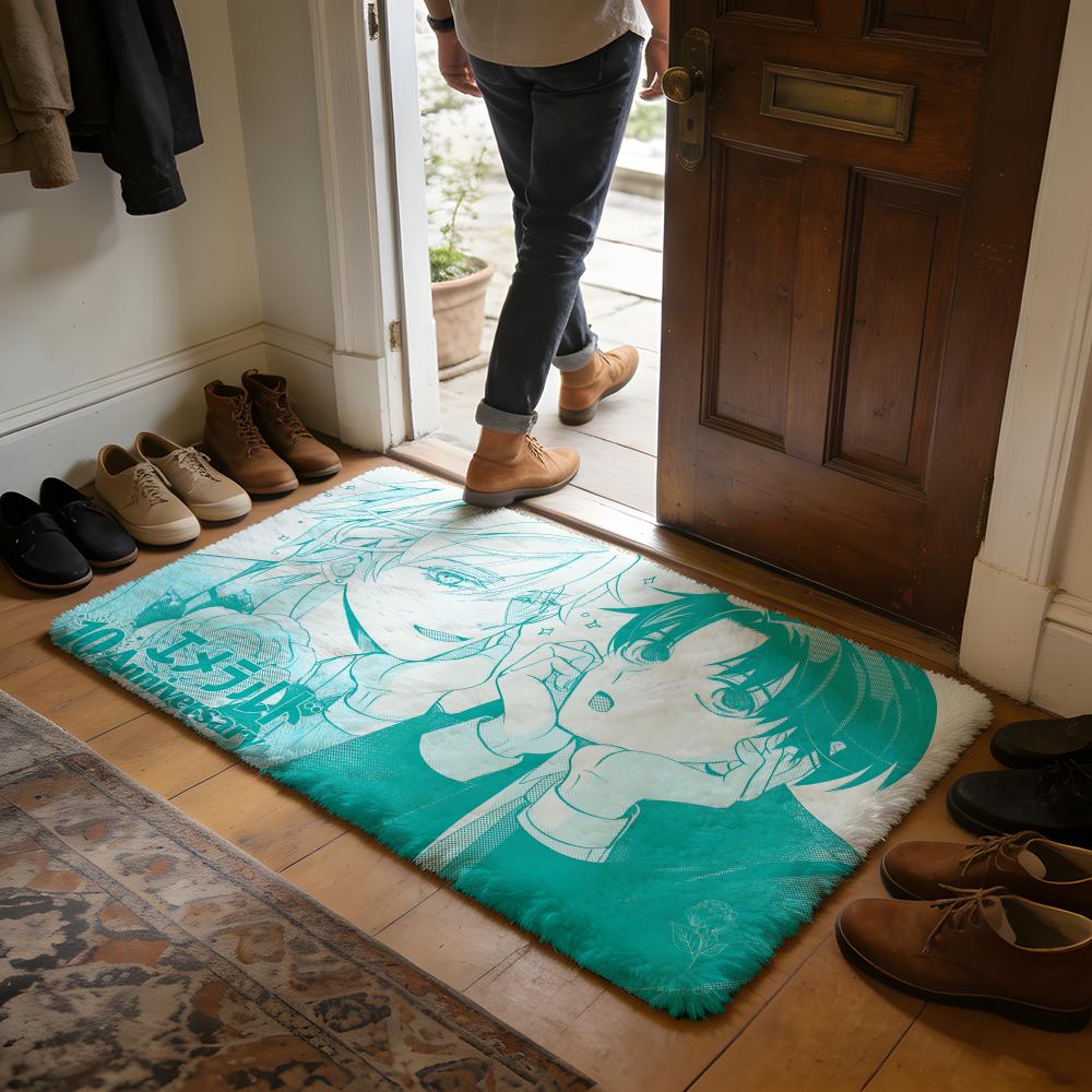 Hot BL SSekaiichi Hatsukoi Floor Mat Soft Flannel Absorbent Mat Non-Slip Rug Home Bedroom Bathroom
