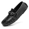 Fashion Handmade Mens Business Shoes Round Toe Casual Loafers Comfortable Man Slip On Footwear Leisure Walk Moccasins Soft Driving Flats