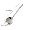 Stainless Steel Salad Spoon Creative Shovel Spoon Fork Pasta Coffee Fork Dessert Cake Fork Watermelon Fruit Spoon