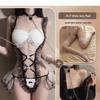 Erogenous Lace Maid Outfit: Enhance Small Chest, Temptation Lingerie, Transparent Passionate Uniform