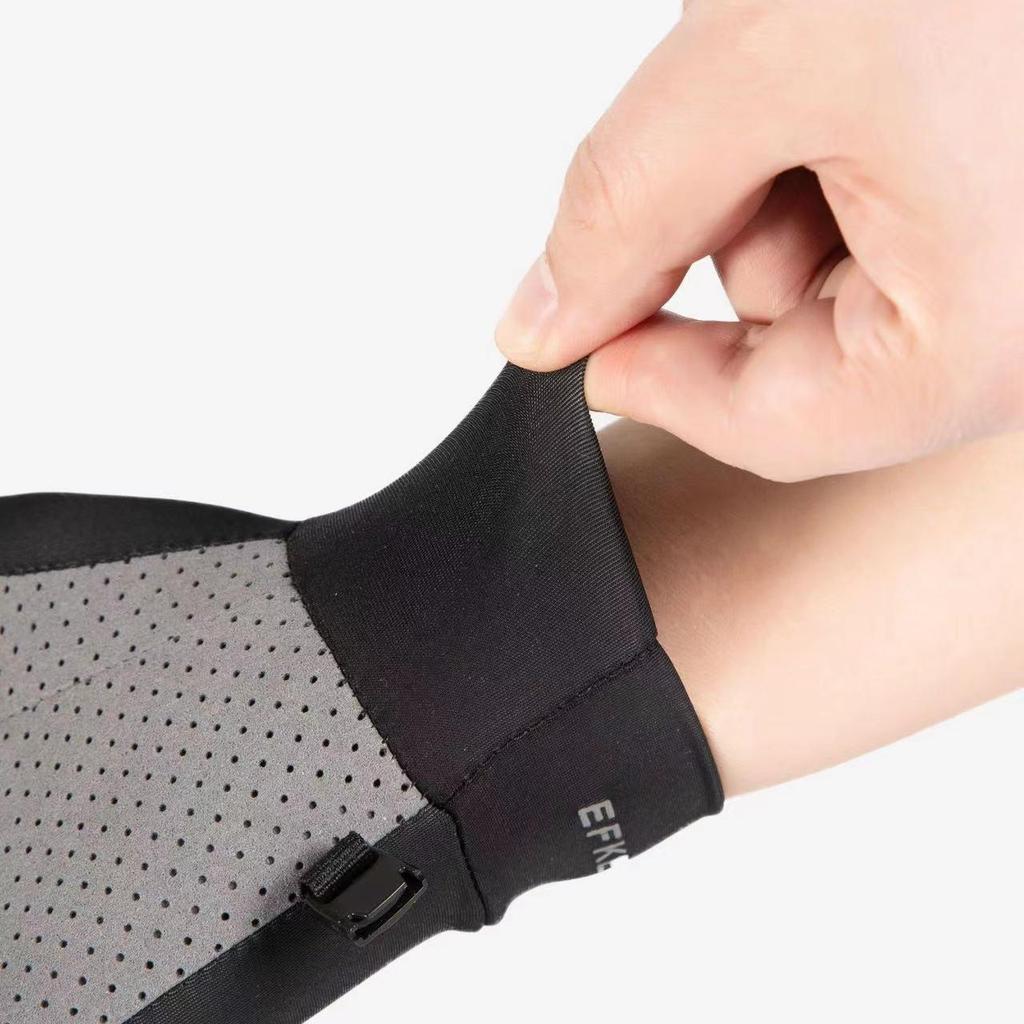 Bezprsté rukavice z ledového hedvábí - Unisex, Tenké, Protiskluzové, Chránící před sluncem pro letní cyklistiku, řízení a rybaření