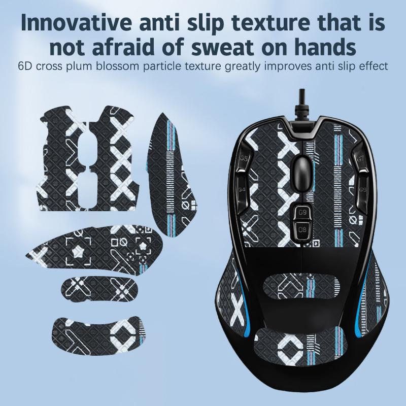 Anti-Slip Mouse Grip Tape Skate For Logitech G300S Gaming Mouse Suck Sweat Sticker For Computer E-Sports Gamer