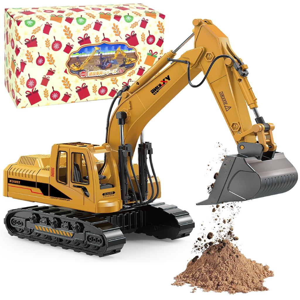 Excavator Construction Work Excavator Model Construction Sand Boys and Indoor and Outdoor Birthday Gift Vehicle Vehicle, Vehicle, Truck, Toy,