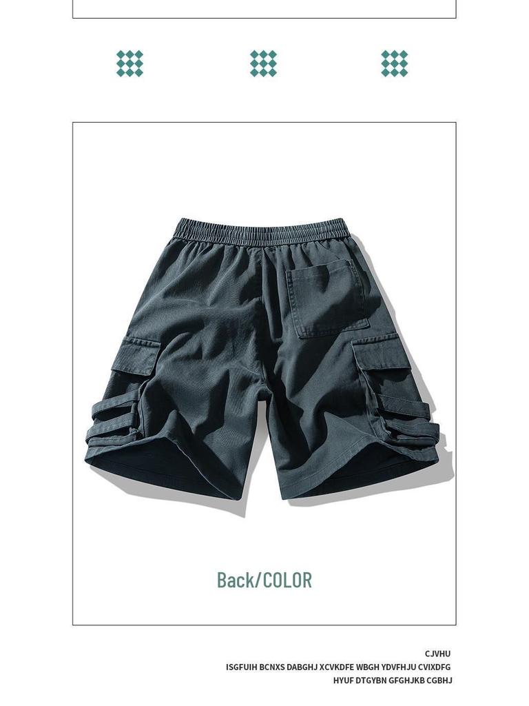Chao Nan Da Men's American Style Casual Cargo Shorts - Loose Fit Outdoor Sports Pants