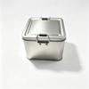 Rectangular Metal Iron Storage Box Durable Stackable Design with Lid for Cake Packaging Kitchen Organizer