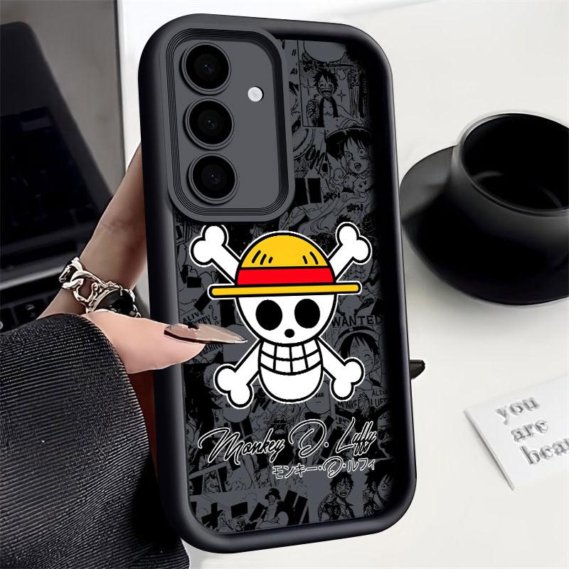 Anime Logo One Pieces Phone Case For Samsung S26 S25 S24 S23 S21 S20 Ultra Luffy Funda For Galaxy S25 S24 FE S26 Plus Soft Cover