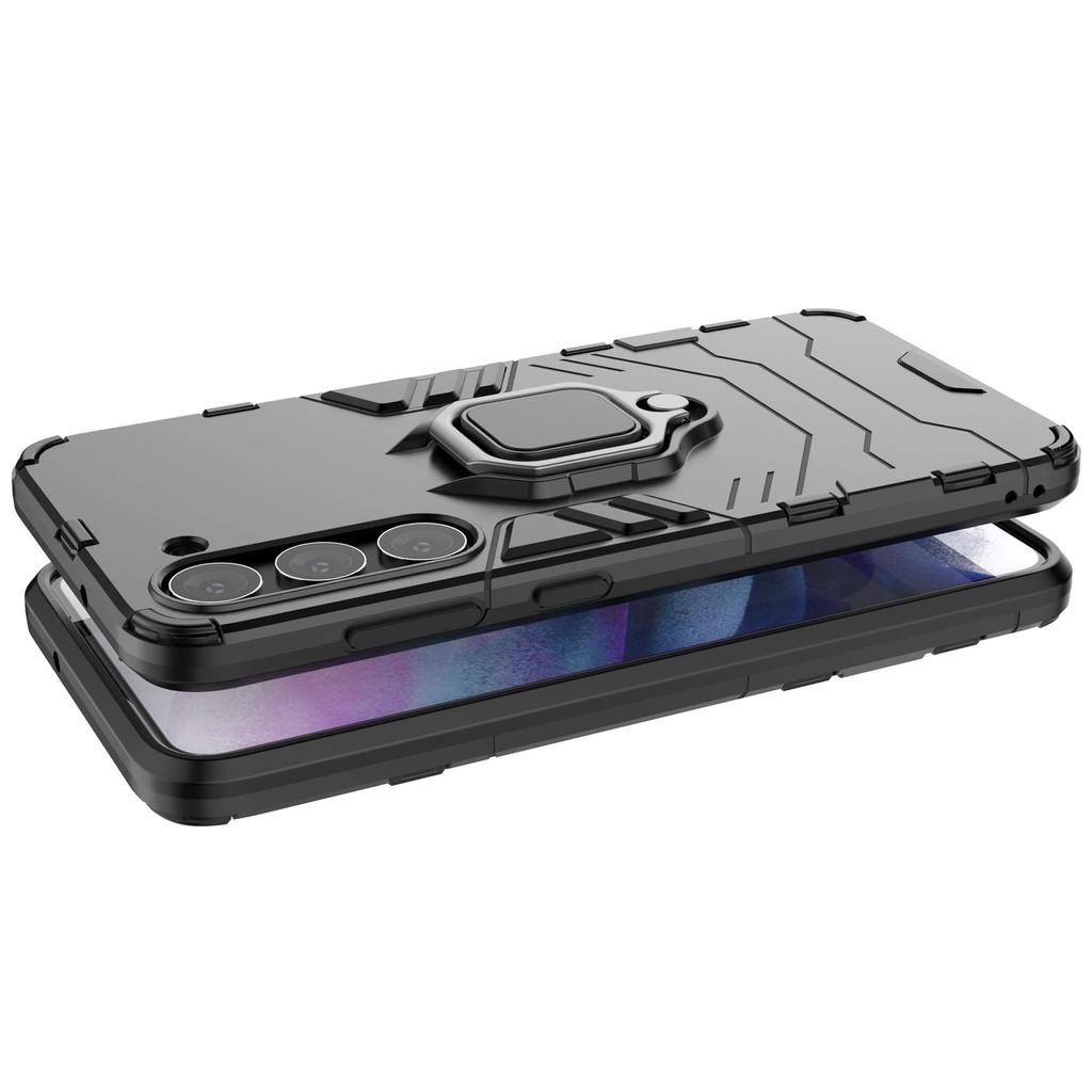 Ring Armor Etui Do Samsung Galaxy S23+ Pancerny Pokrowiec Uchwyt Magnetyczny Ring Czarne