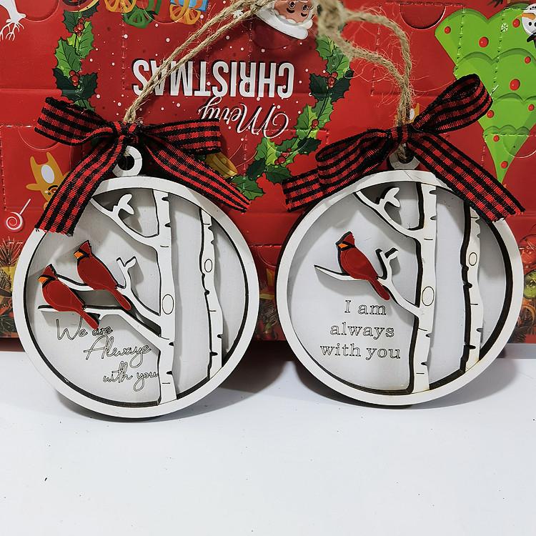 Christmas Hanging Ornament Memorial In The Heaven Loved Ones Xmas Tree Decoration Navidad Gifts