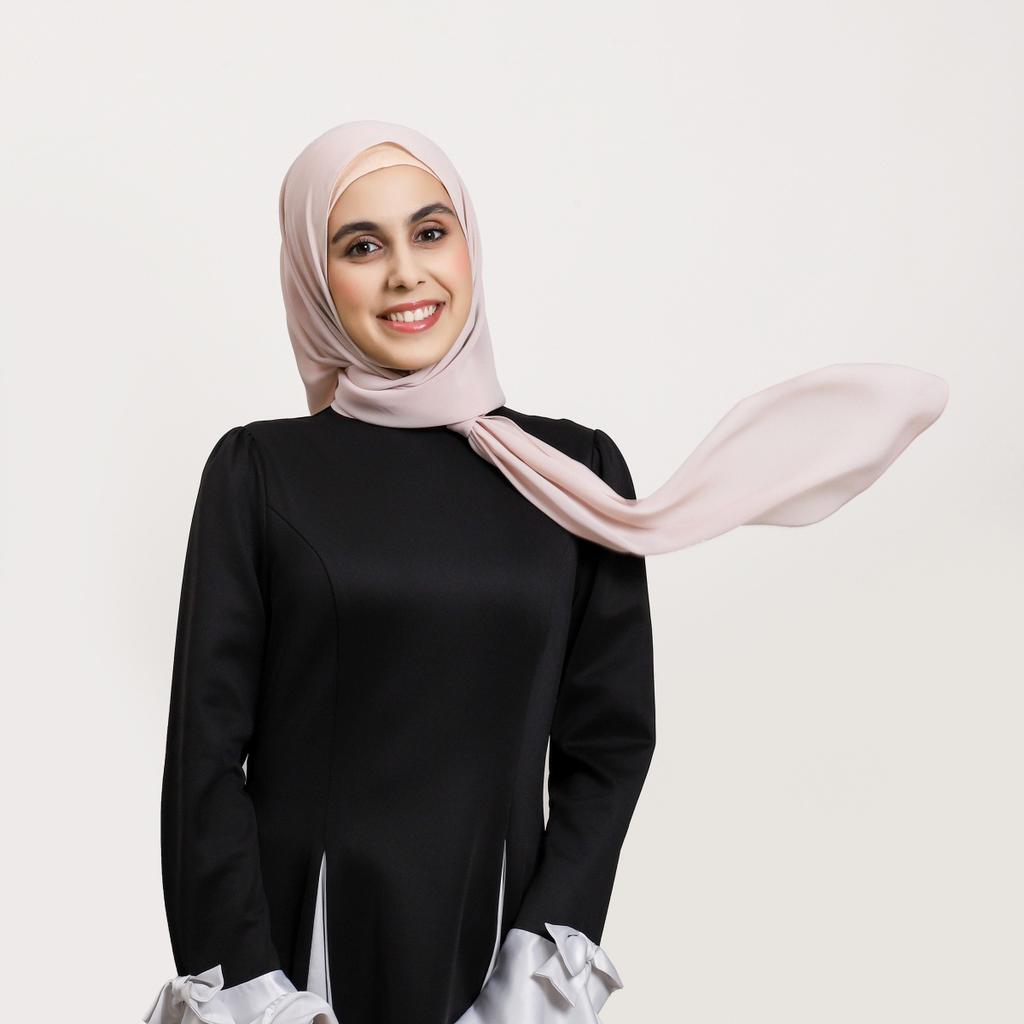 Women Muslim Chiffon Hijab Shawls With Magnetic Buckle Solid Color Ramadan Head Wrap Islamic Scarves Ladies Turban Headband