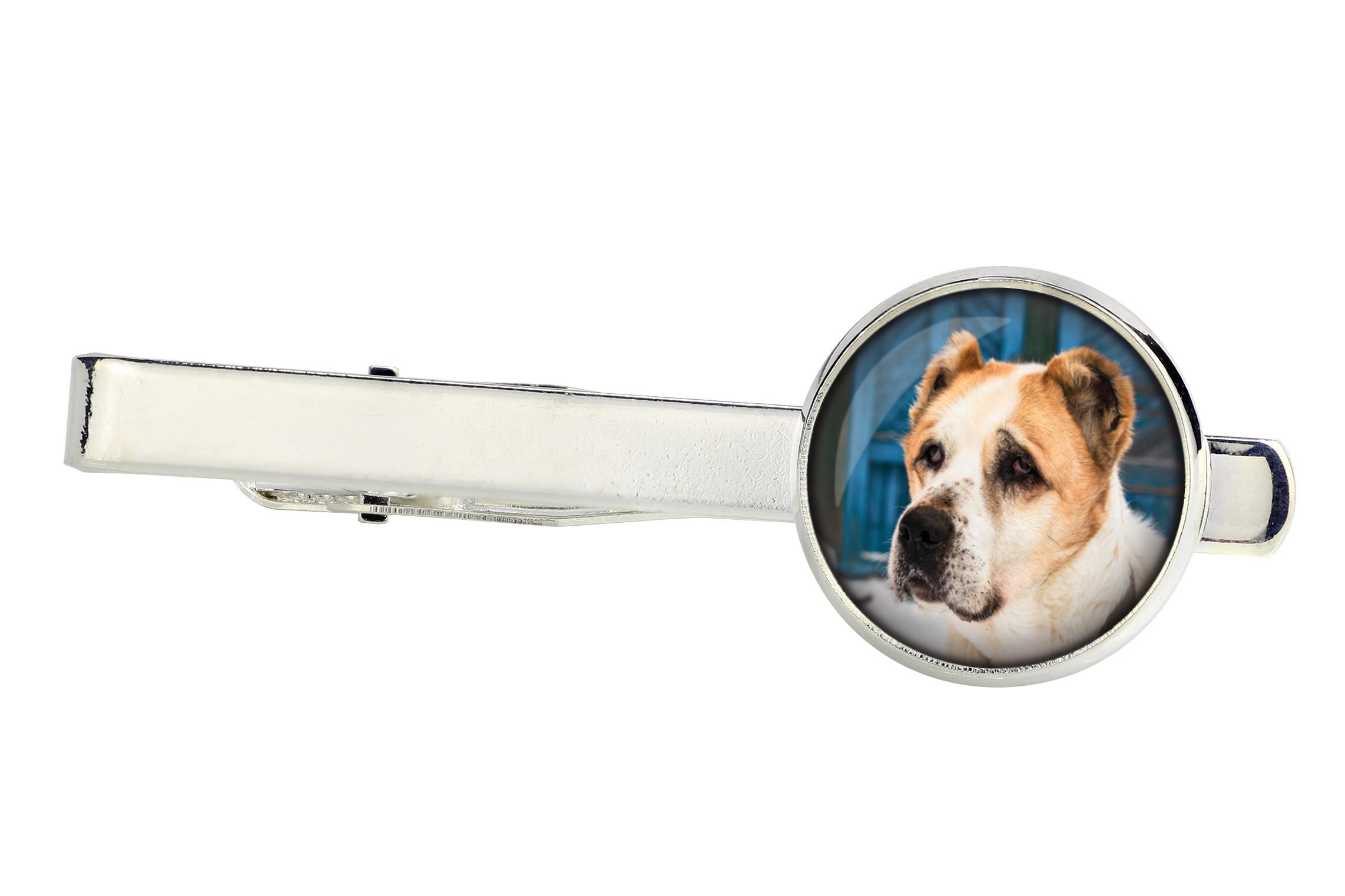 

Central Asian Shepherd Dog - tie clip, ornament, jewelry for an evening outfit by Art-Dog срібний
