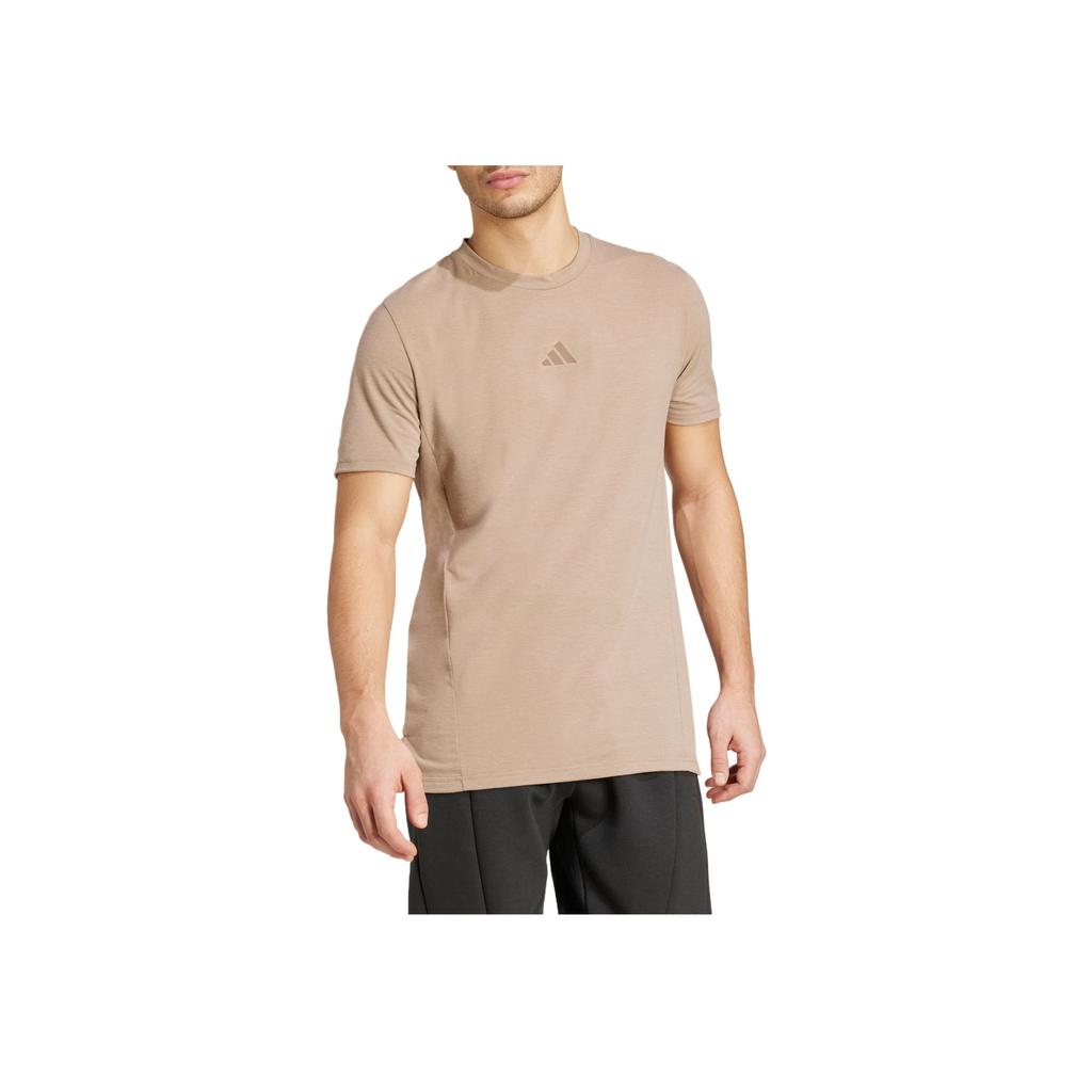 Adidas D4T Comfortable Fashion Trendy Minimalist Short Sleeve T-Shirt Men Tops Pink Brown JX1169