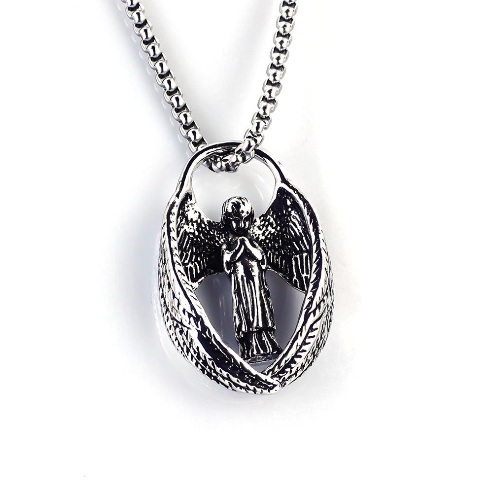 Náhrdelník s přívěskem ve tvaru zvířete - nerezový jelen pro Vánoce