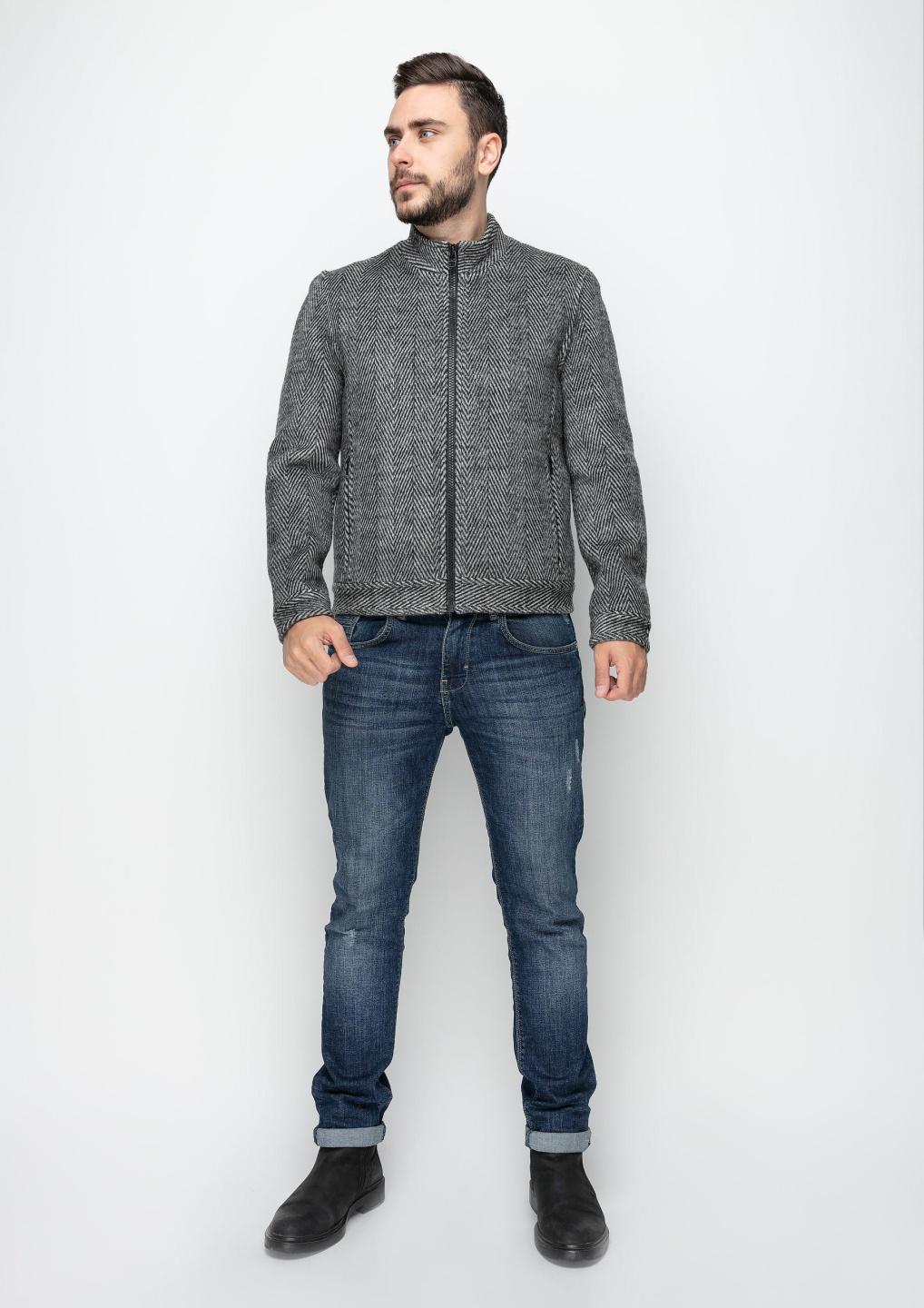 

Коротка куртка на блискавці зі стійкою Samange XXL сірий