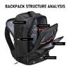 19 Inch Backpack Rain Proof Large Capacity Men Bag with Compartments for Outdoor Travel