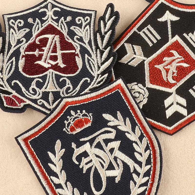 College Style Badge Embroidery Sticker Embroidery Label Shoe Badge Cloth Label Chest Badge DIY Clothing Accessories Patch Cloth Sticker