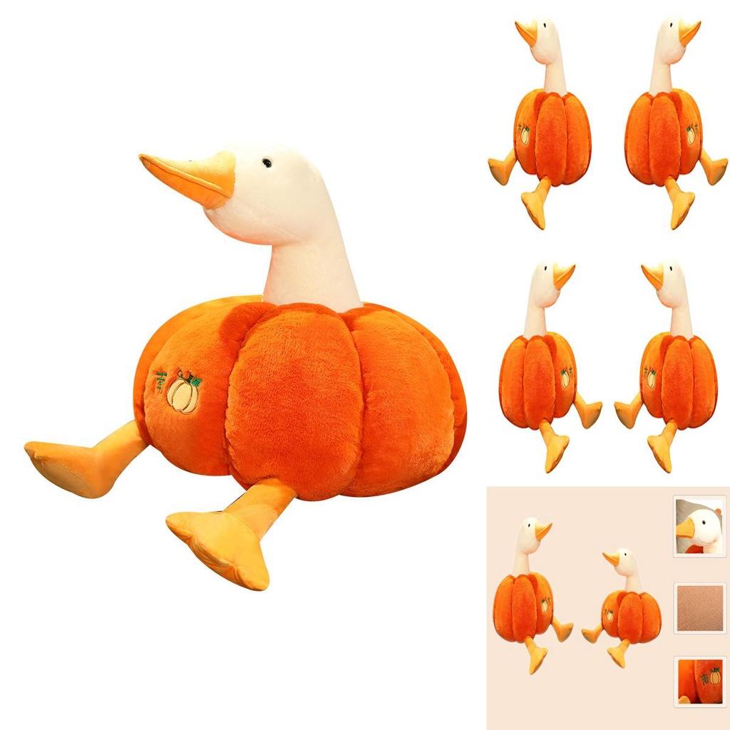 Pumpkin Duck Plush Toy Cute Gift For Kids And Animal Lovers