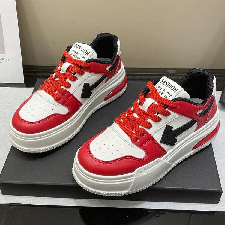 

Кроссовки на платформе, женские осенние новые кожаные туфли одинакового цвета, женские повседневные спортивные белые туфли 35