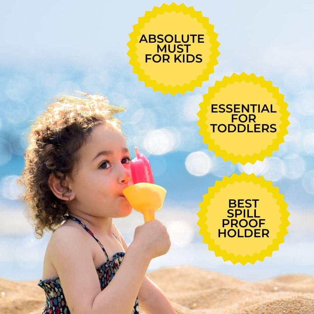 Free Lightweight Popsicle Protectors Anti-drip Tray Ice Pop Guard Ice Cream Bracket Drip Proof Popsicle Holder Anti-flow