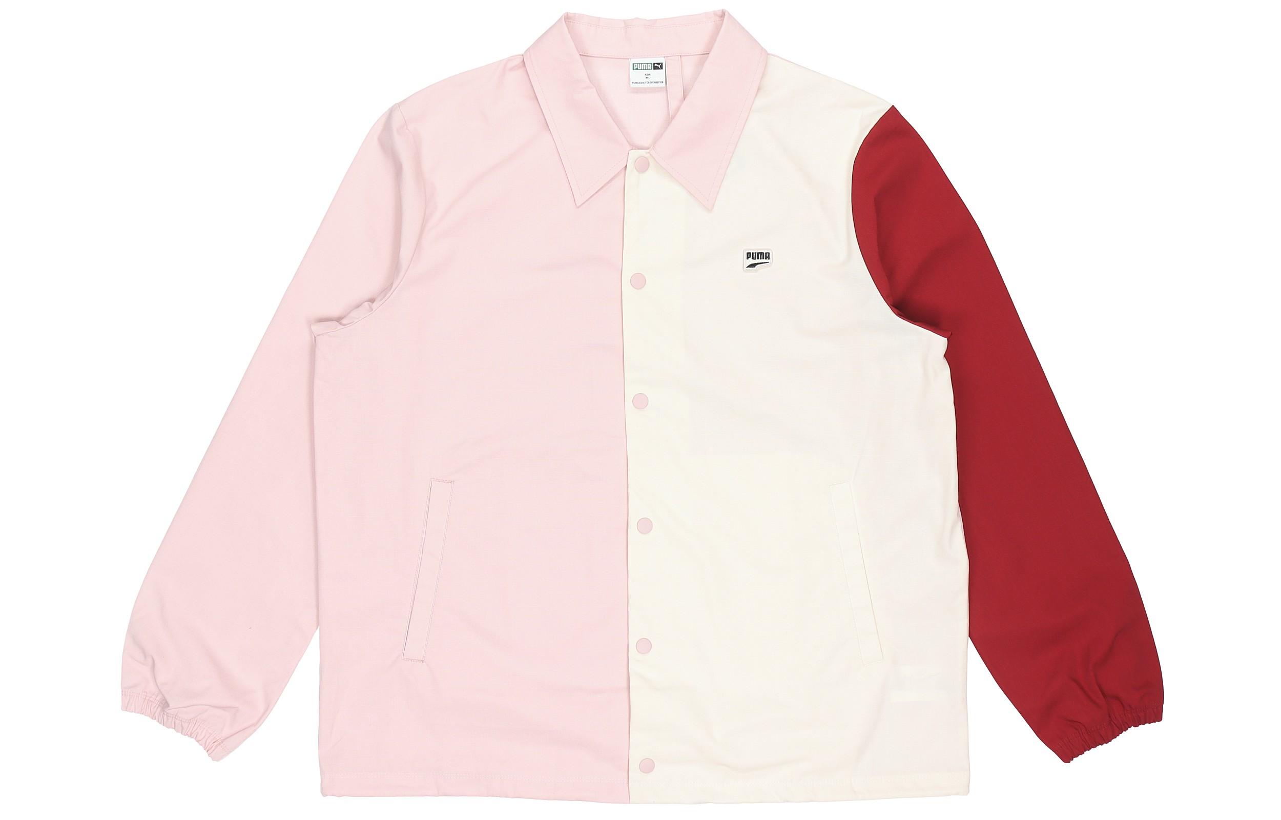 PUMA Jackets Men s Pink Lapel Moderate Other 532172-36 S
