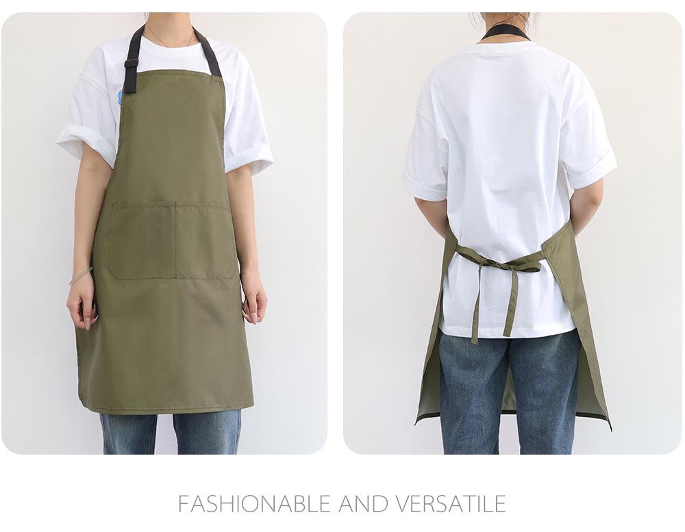 New Style Stain-Proof Neck Apron: Ultra-Thin, Custom Logo, Perfect for Kitchen, Painting, and Catering.