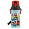 Children's Water Bottle, 480ml, Direct Drinking, Plastic, One-Touch Operation, Dishwasher Safe, Made In Japan, Tomica 25, Boys', PSB5SANAG-A