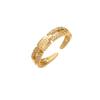 New Romantic Qixi Valentine's Adjustable Ring for Women: Chinese Style, Micro-set Full Diamond Copper Design