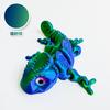 10Cm 3D Printing Chameleon Model Flexible Joints Movable Decompression Birthday Toy Simulation Animal Decoration Ornament Home
