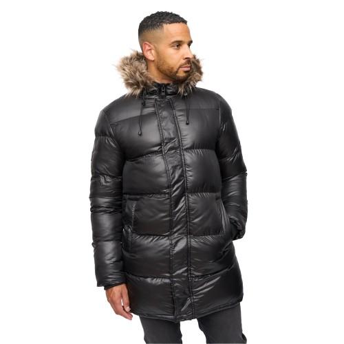 Bewley & Ritch Mens Northbrook Wetlook Padded Jacket