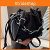 Trendy Underarm Bucket Bag With Chain Strap For Women's Fashion
