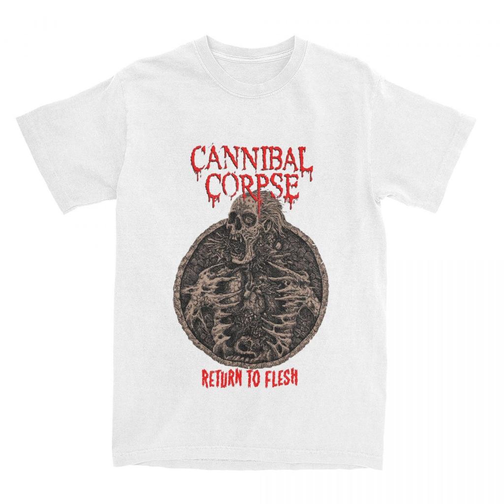 Men Women's Cannibal Corpse Return To Flesh T Shirt Apparel Death Metal Band Cotton T-shirt Clothes Vintage Tee Shirt Adult