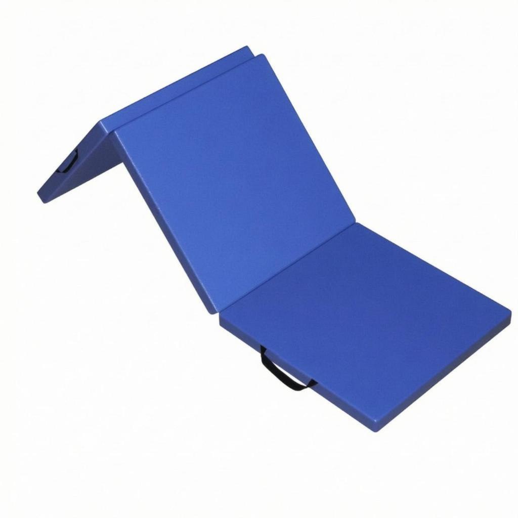 Three-Fold Exercise Mat Compact Folding with Handles High Resilience
