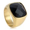 2026 European and American Retro Gemstone Multilateral Ring, Simple and Fashionable Agate Men's Ring