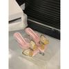 2025 Butterfly High Heel Sandals Black Green Pink Blue