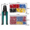 Insulated Terminal Block Set with Crimping Pliers 102/280Pcs Durable Electrical Connectors Kit for Home Car Repair