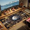 XXL Gaming Mouse Pad Zodiac Moon Phase Magic Circle Starry Deskmat Overlock Rubber Keyboard Mat PC Gamer Computer Accessories