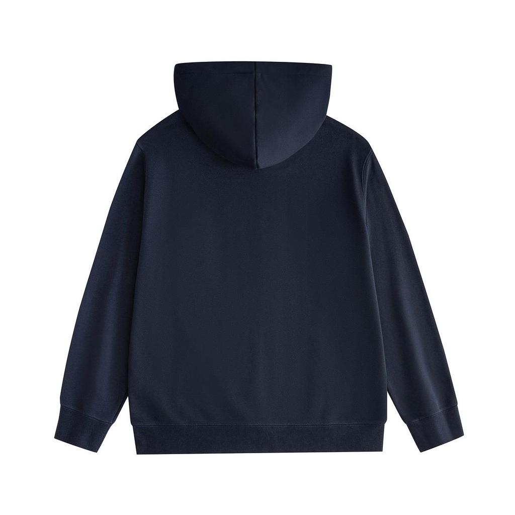 Unisex Classic Solid Color Logo Embroidered Hoodie